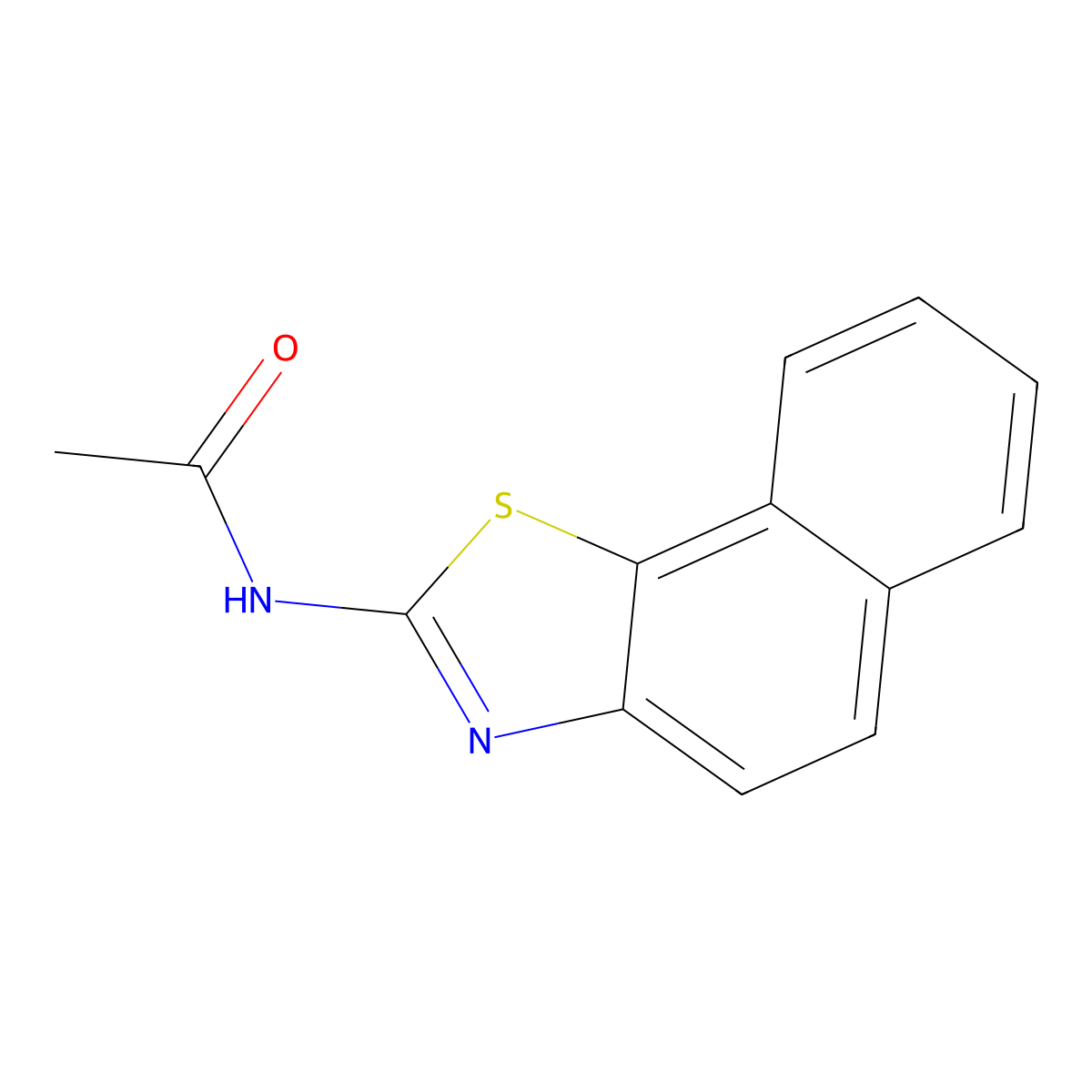 N-Naphtho[2,1-d]thiazol-2-yl-acetamide molecular structure, CAS 54380-14-2