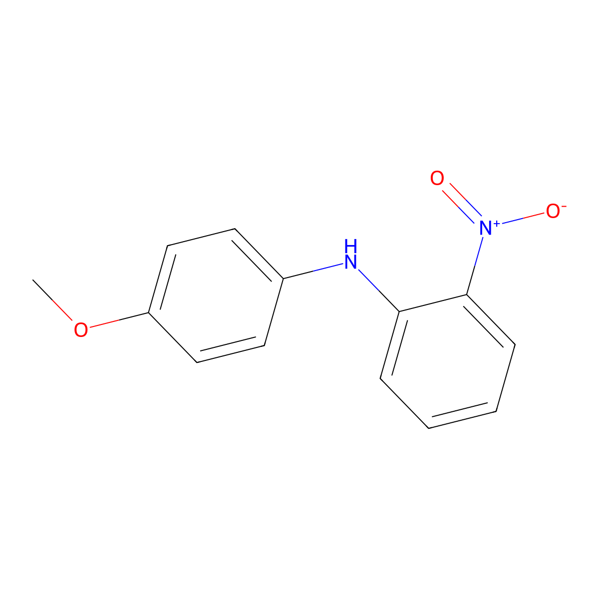 N-(4-Methoxyphenyl)-2-nitroaniline molecular structure, CAS 54381-13-4