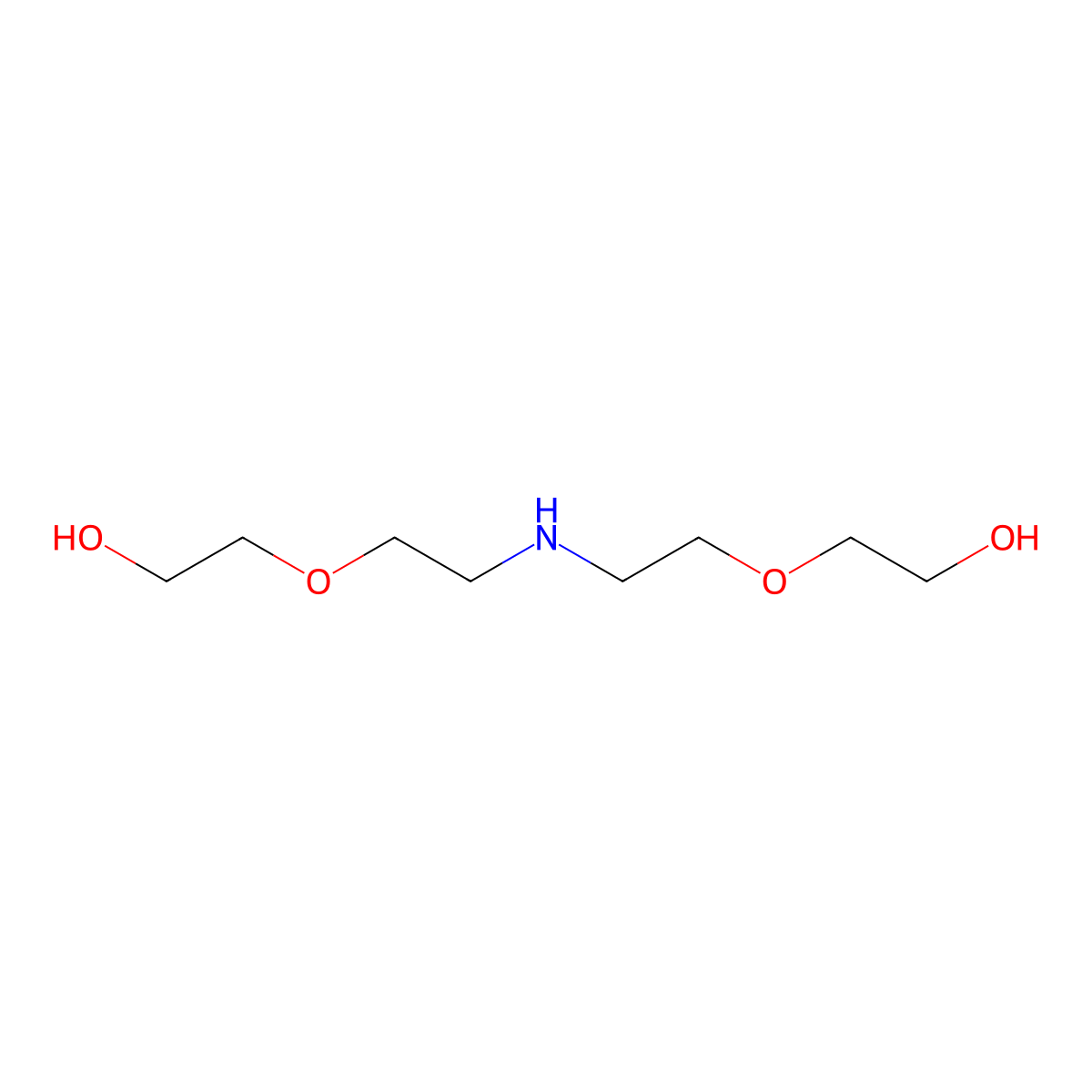 2-(2-((2-(2-Hydroxyethoxy)ethyl)amino)ethoxy)ethan-1-ol molecular structure, CAS 54384-47-3