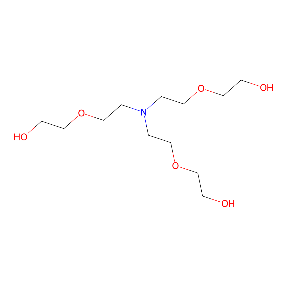 2,2',2''-[Nitrilotris(ethane-2,1-diyloxy)trisethanol molecular structure, CAS 54384-48-4