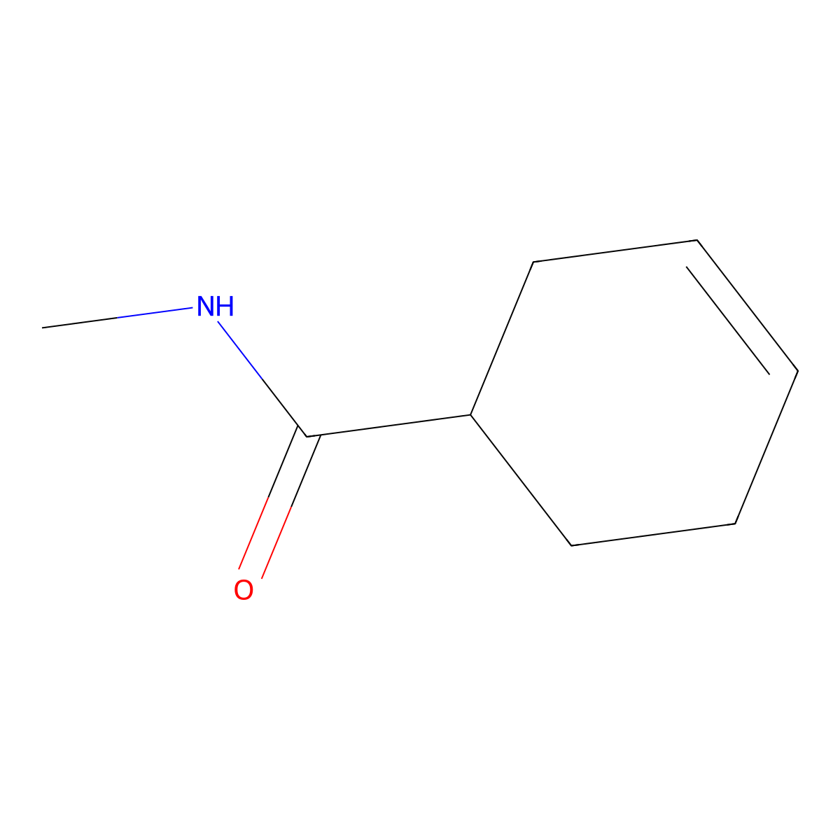 N-methylcyclohex-3-ene-1-carboxamide molecular structure, CAS 54385-24-9