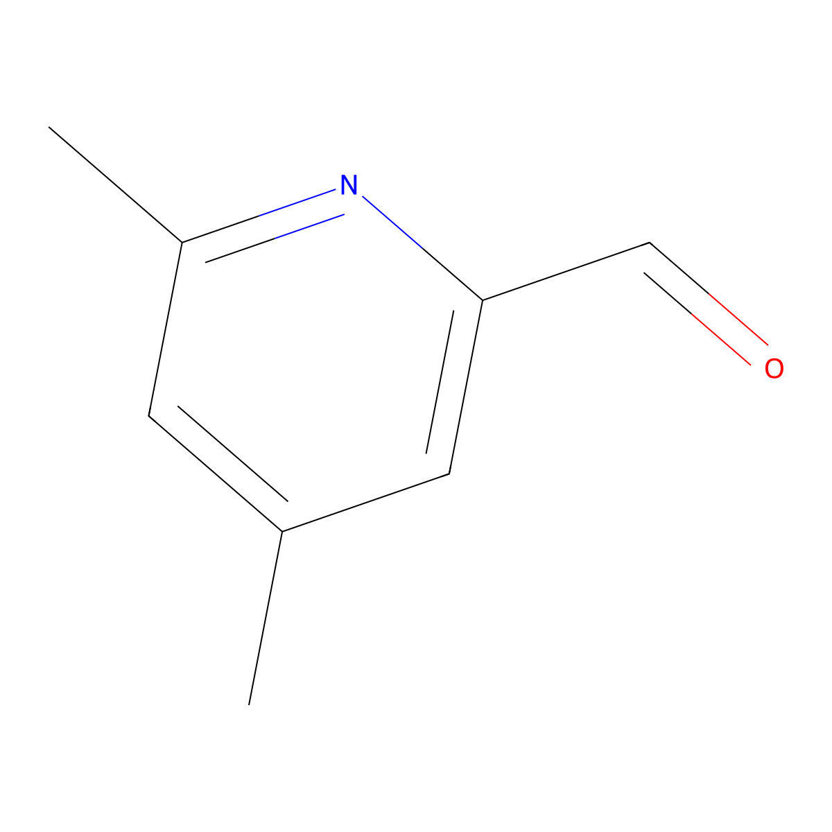 4,6-Dimethylpyridine-2-carbaldehyde molecular structure, CAS 5439-01-0