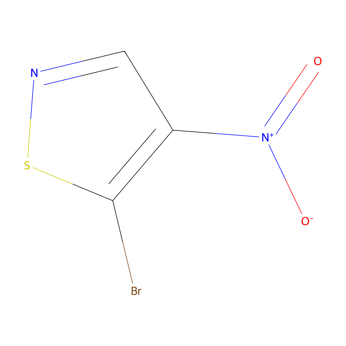 5-Bromo-4-nitroisothiazole molecular structure, CAS 54390-96-4