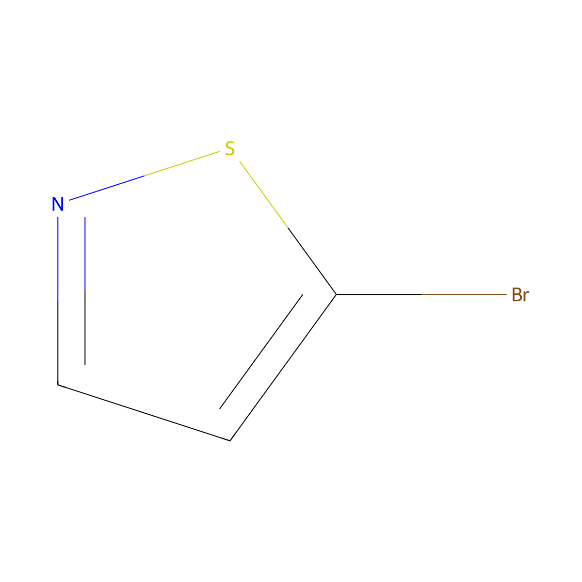 5-Bromo-1,2-thiazole molecular structure, CAS 54390-97-5