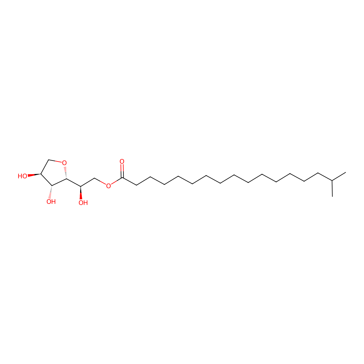 Sorbitan Isostearate molecular structure, CAS 54392-26-6