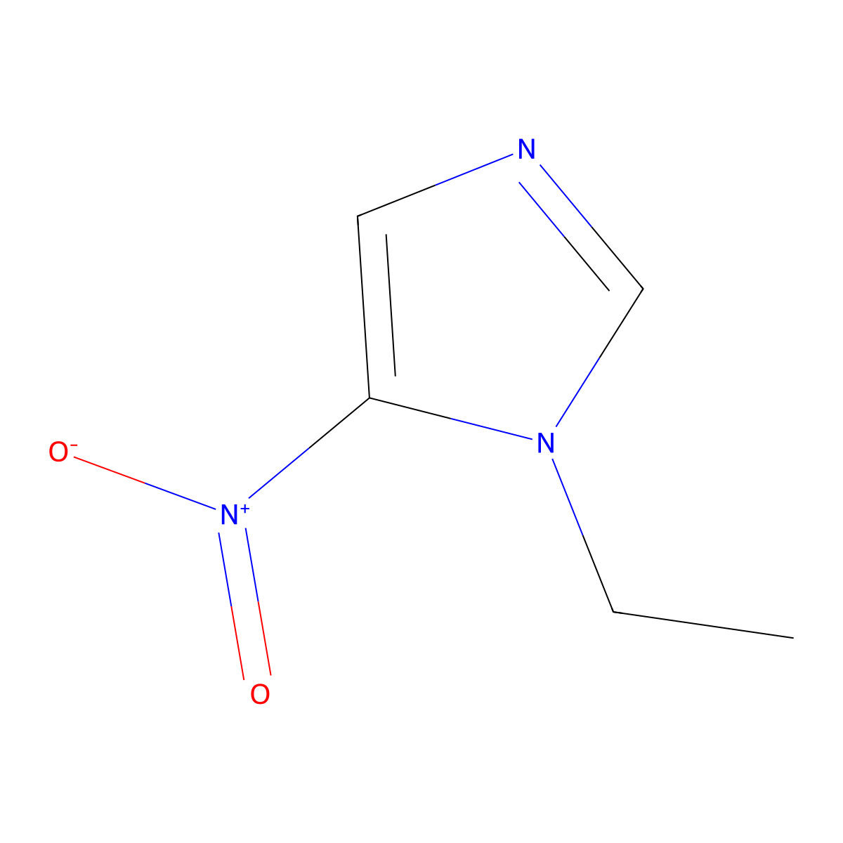 1-Ethyl-5-nitro-1H-imidazole molecular structure, CAS 54394-55-7