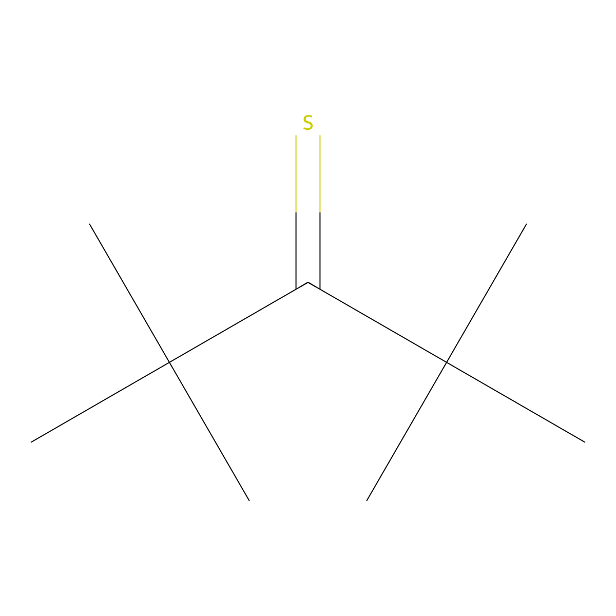 2,2,4,4-Tetramethylpentane-3-thione molecular structure, CAS 54396-69-9