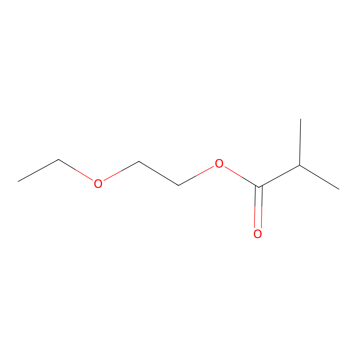 2-Ethoxyethyl isobutyrate molecular structure, CAS 54396-97-3