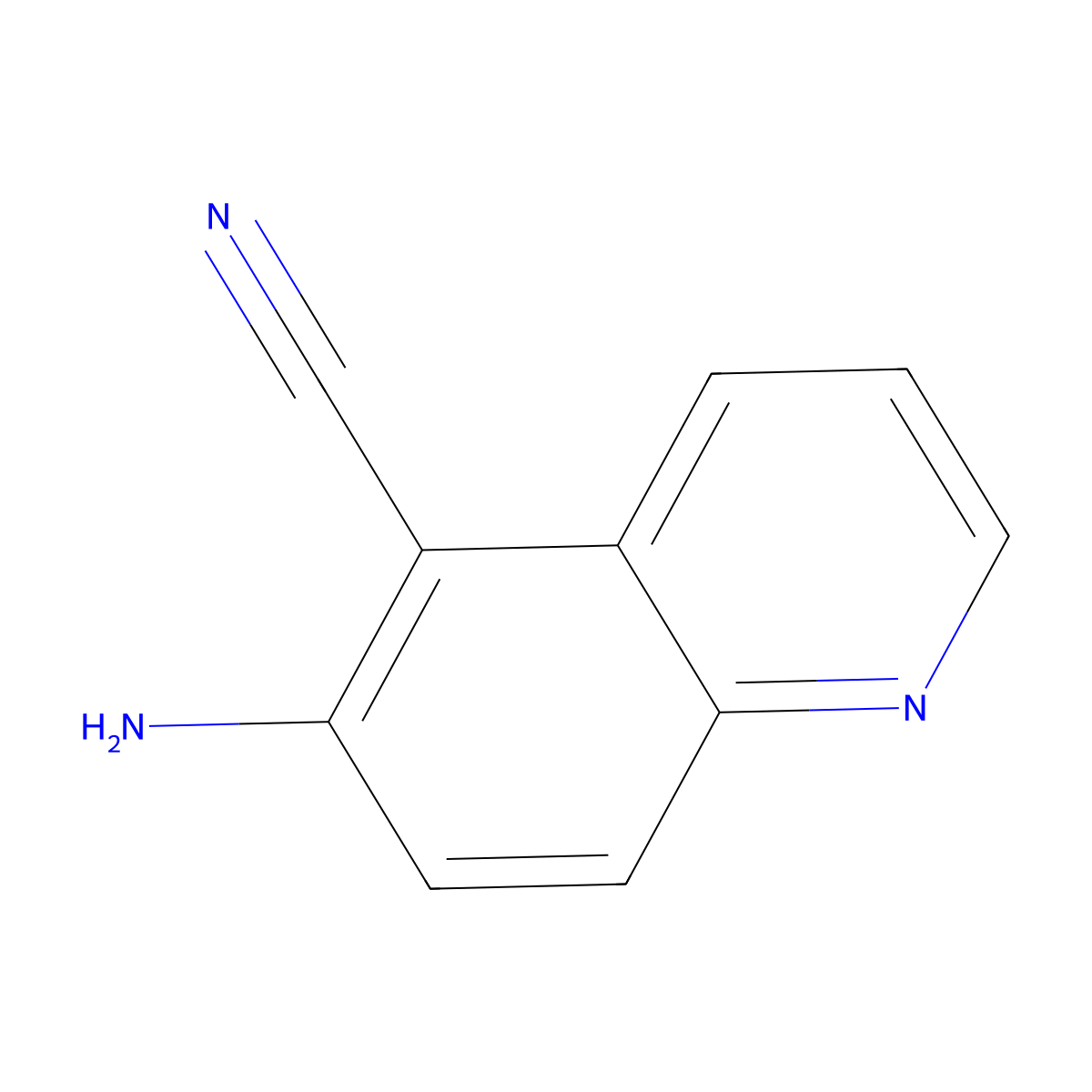 6-Aminoquinoline-5-carbonitrile molecular structure, CAS 54398-51-5