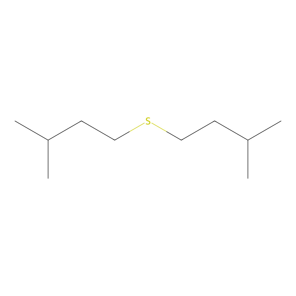 Butane, 1,1'-thiobis[3-methyl- molecular structure, CAS 544-02-5