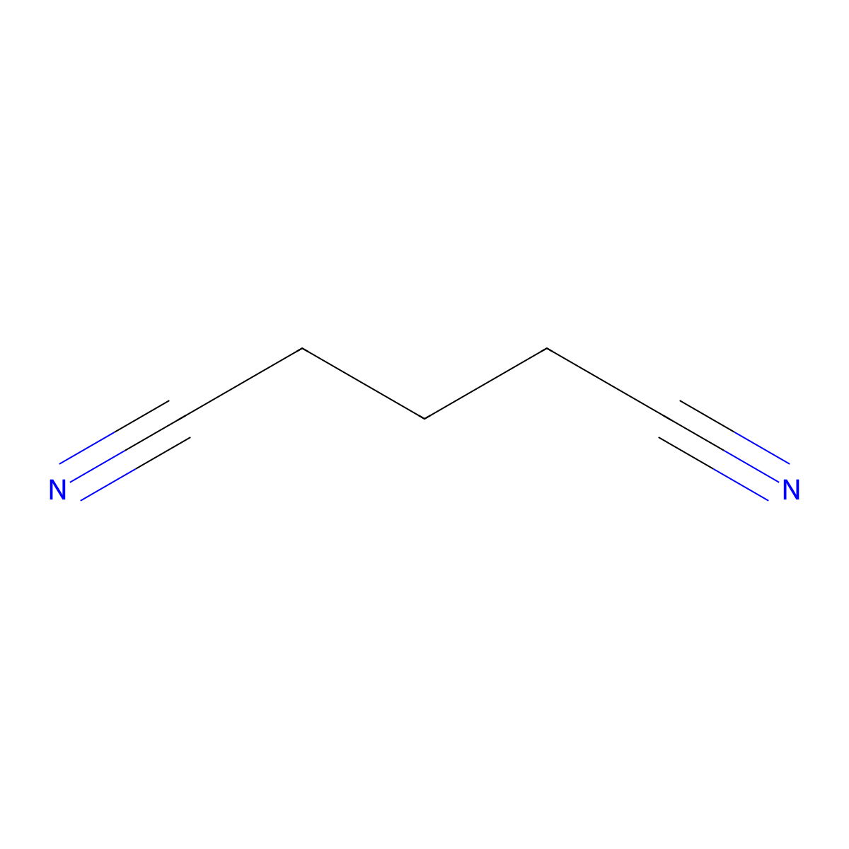 Glutaronitrile molecular structure, CAS 544-13-8