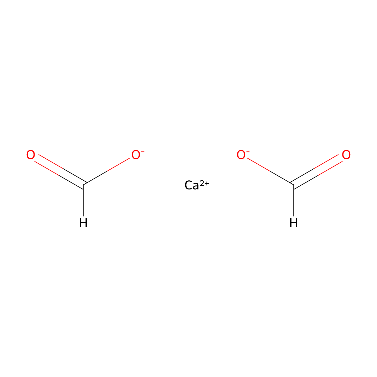 Calcium formate molecular structure, CAS 544-17-2