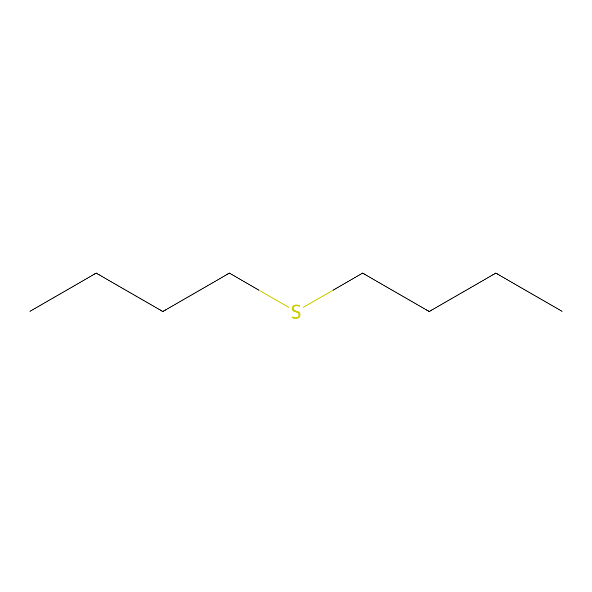 Dibutyl sulfide molecular structure, CAS 544-40-1