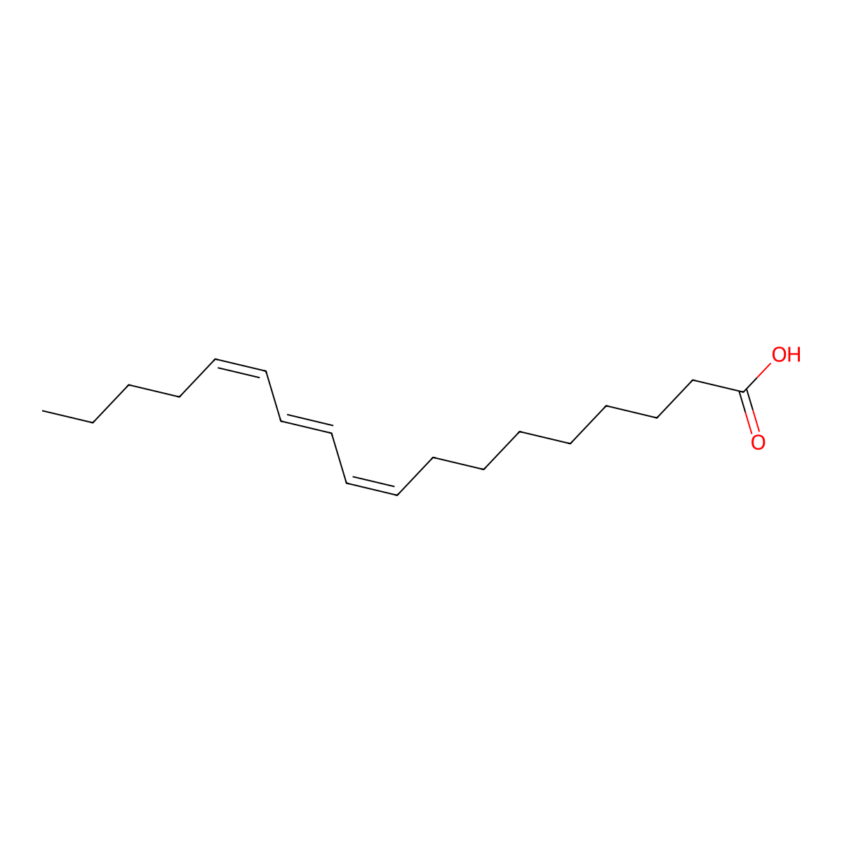 Punicic Acid molecular structure, CAS 544-72-9