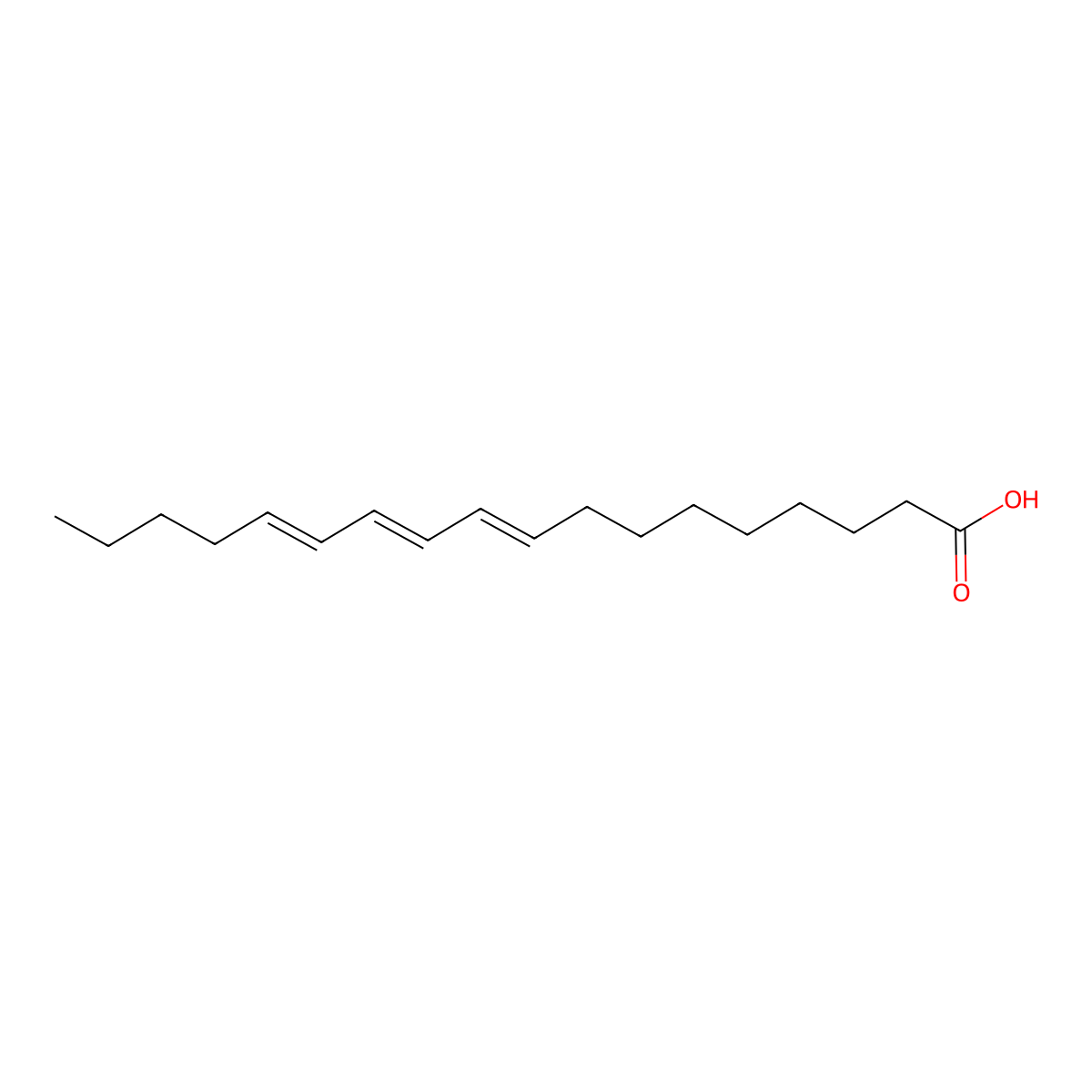 Beta-Eleostearic acid molecular structure, CAS 544-73-0