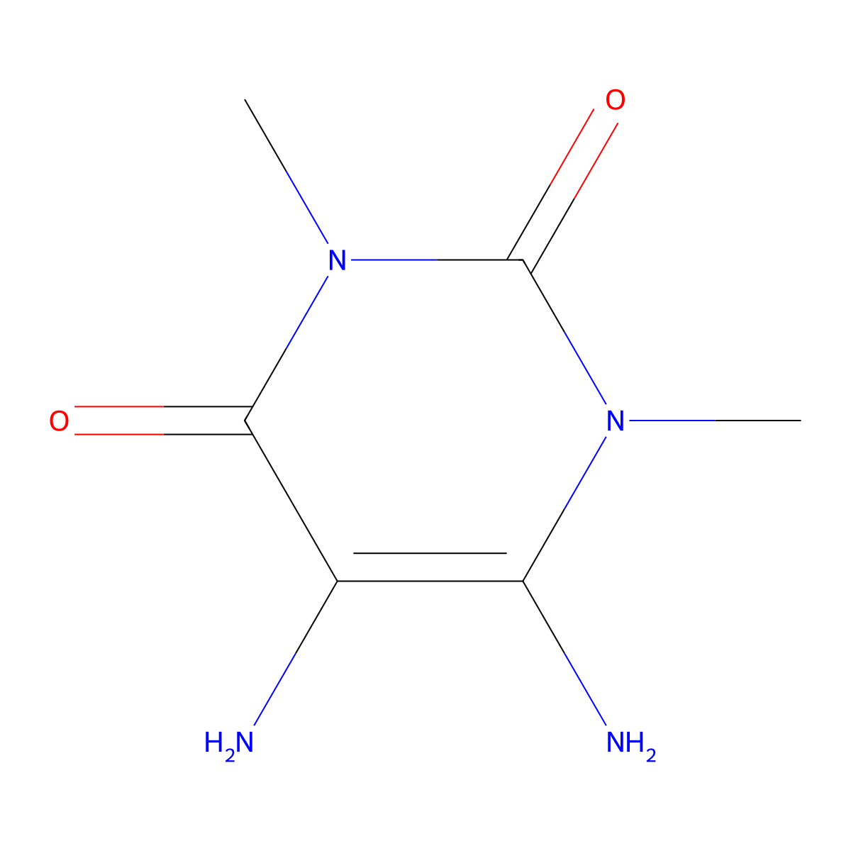 5,6-Diamino-1,3-dimethyluracil molecular structure, CAS 5440-00-6