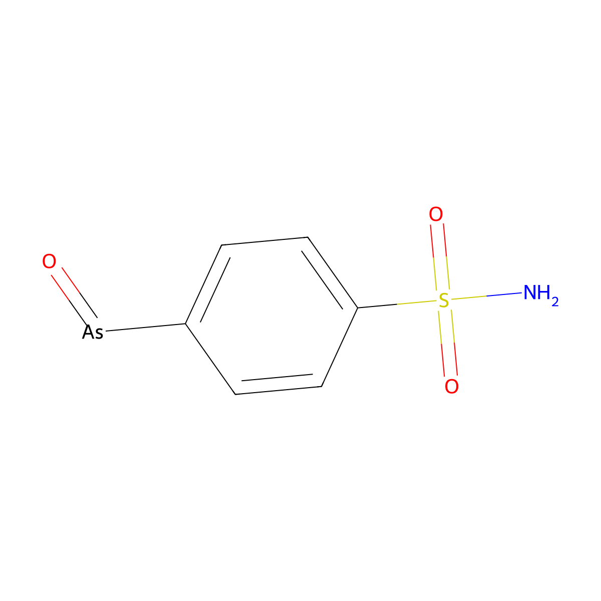 p-Arsenosobenzenesulfonamide molecular structure, CAS 5440-05-1
