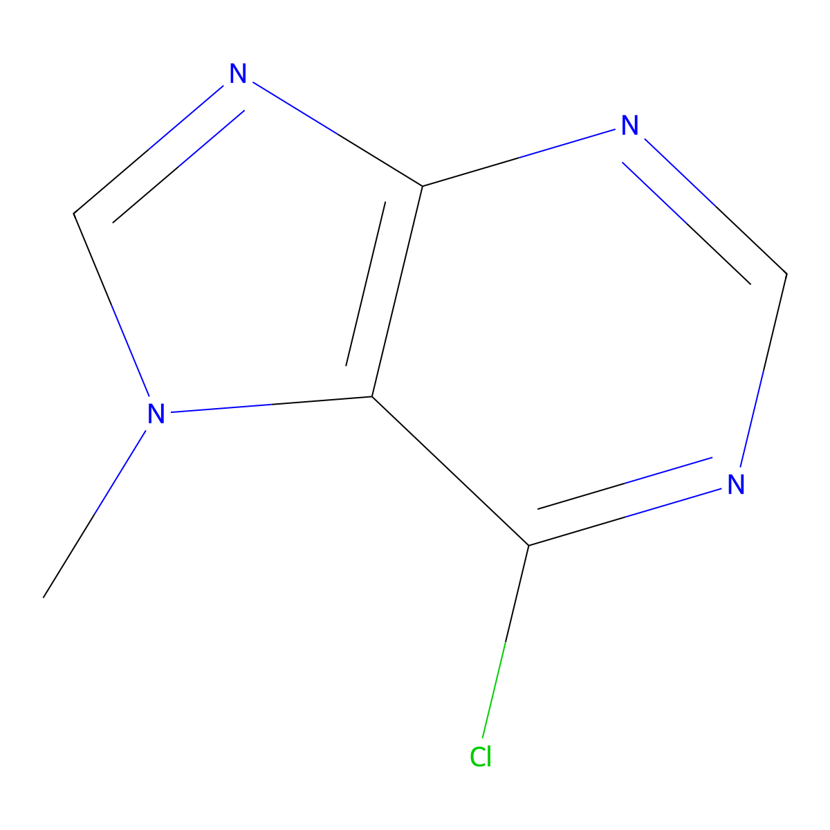 7H-Purine, 6-chloro-7-methyl- molecular structure, CAS 5440-17-5