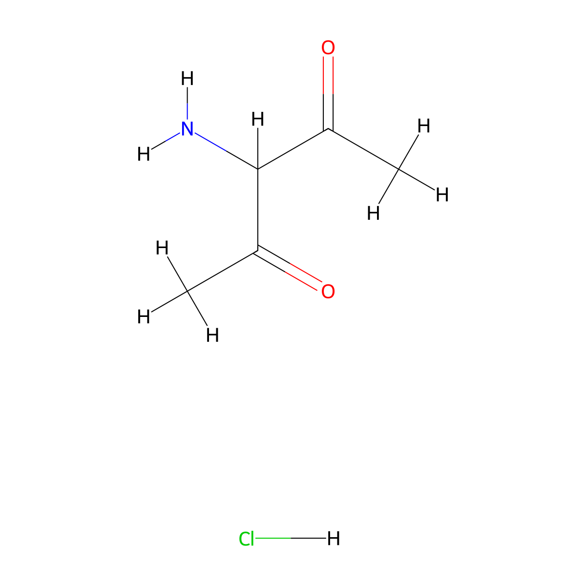 3-Aminopentane-2,4-dione hydrochloride molecular structure, CAS 5440-20-0