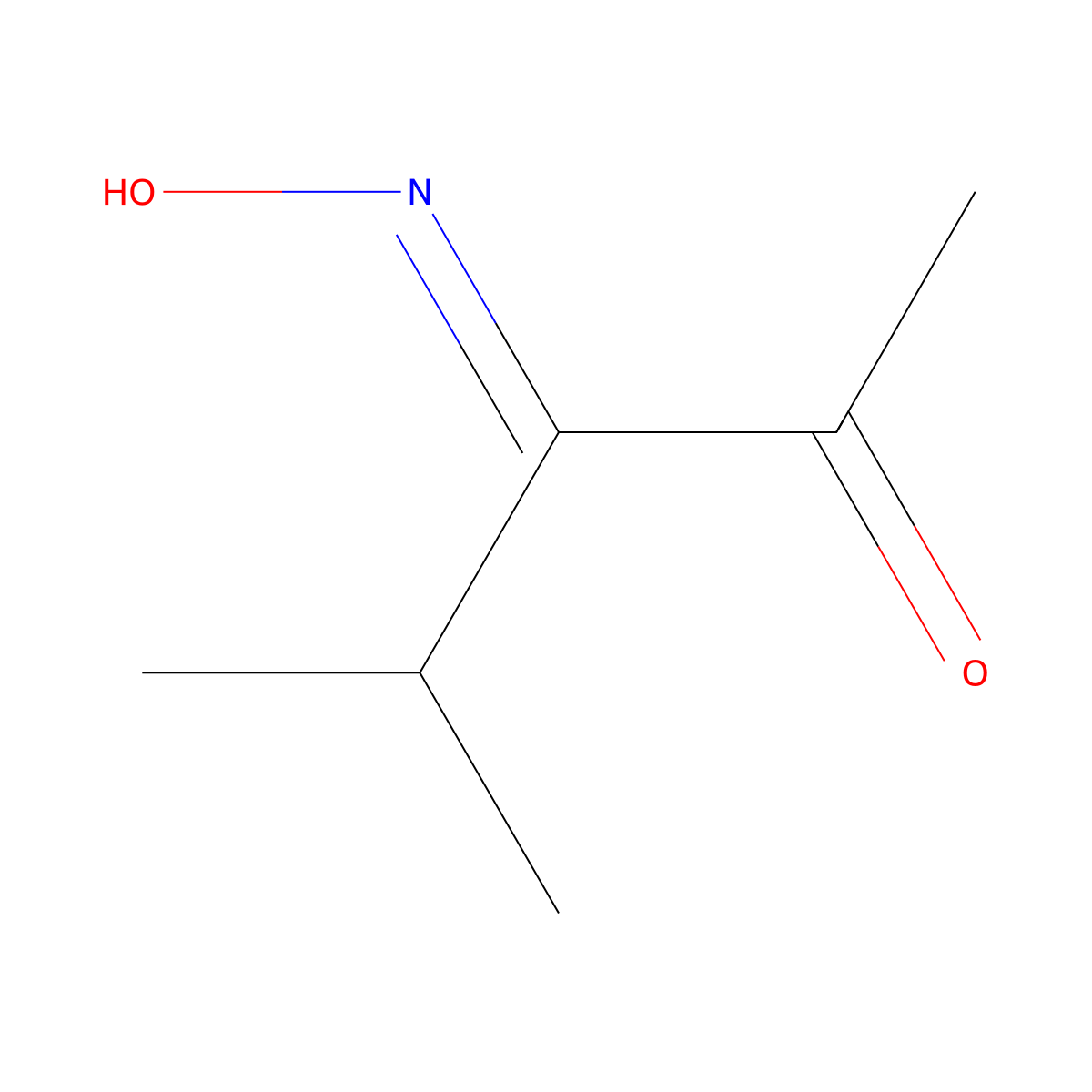 4-Methyl-3-oximino-2-pentanone molecular structure, CAS 5440-21-1