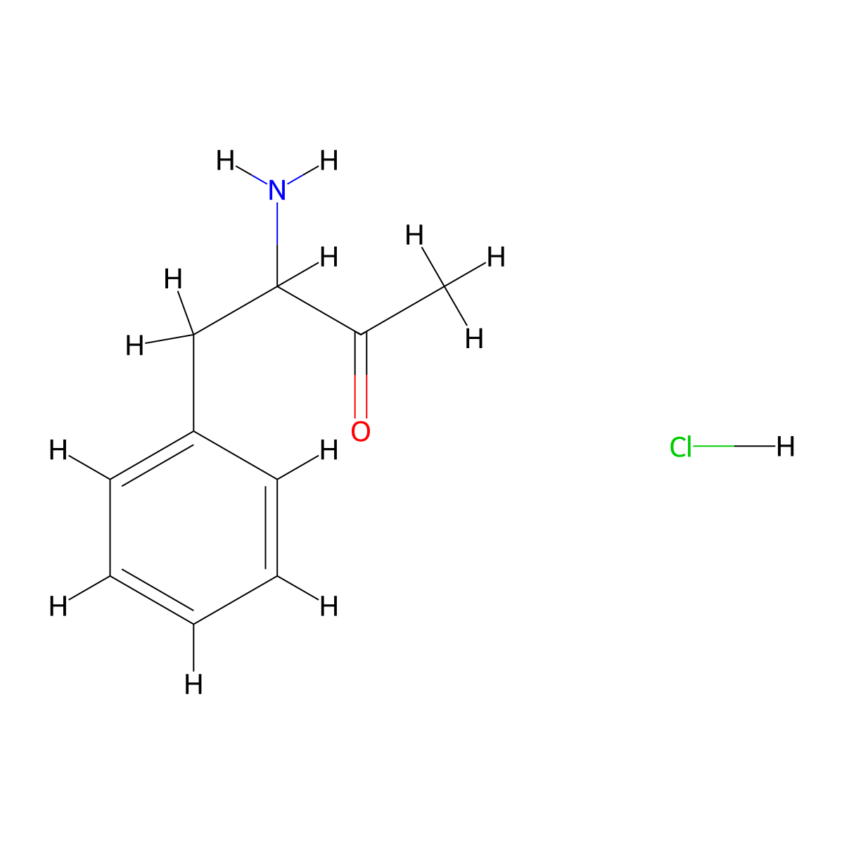3-Amino-4-phenylbutan-2-one hydrochloride molecular structure, CAS 5440-27-7