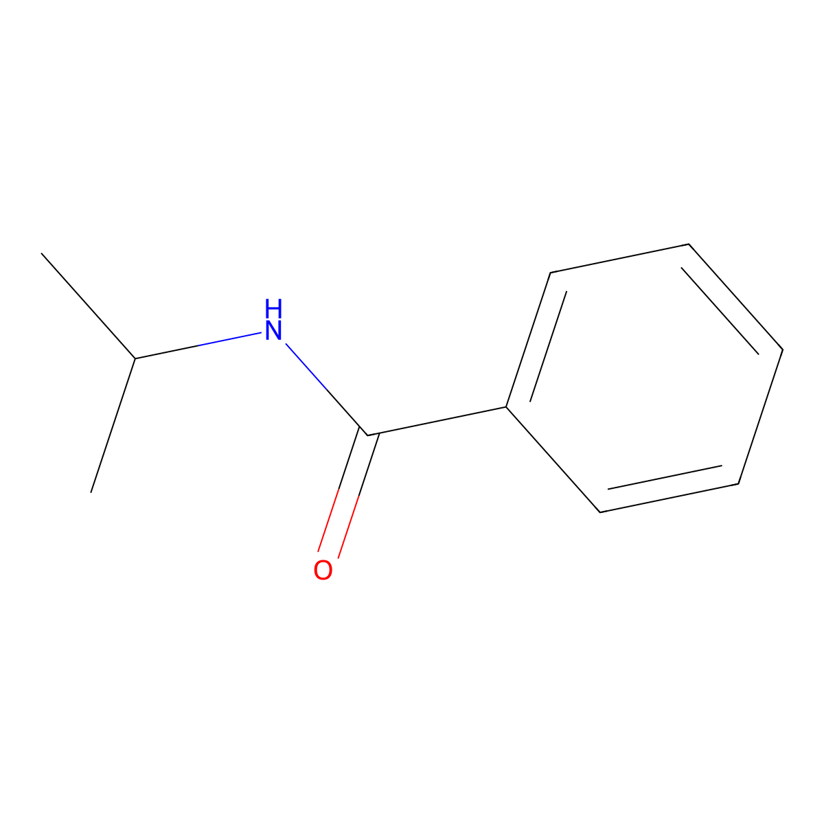 N-Isopropylbenzamide molecular structure, CAS 5440-69-7