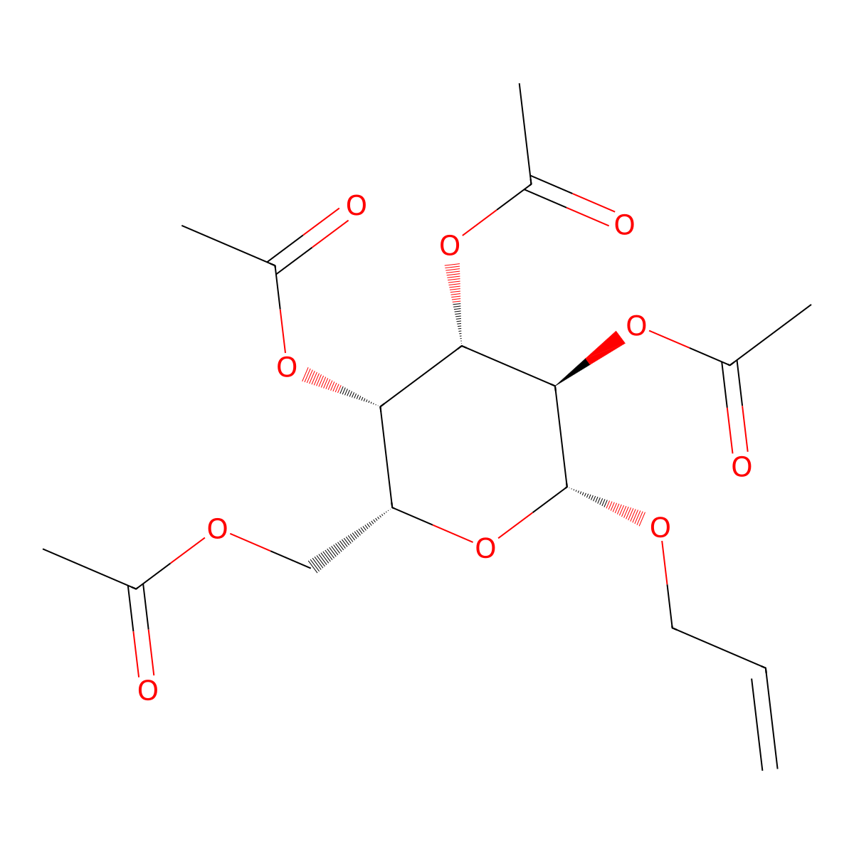 Allyl 2,3,4,6-tetra-O-acetyl-beta-D-galactopyranoside molecular structure, CAS 54400-76-9
