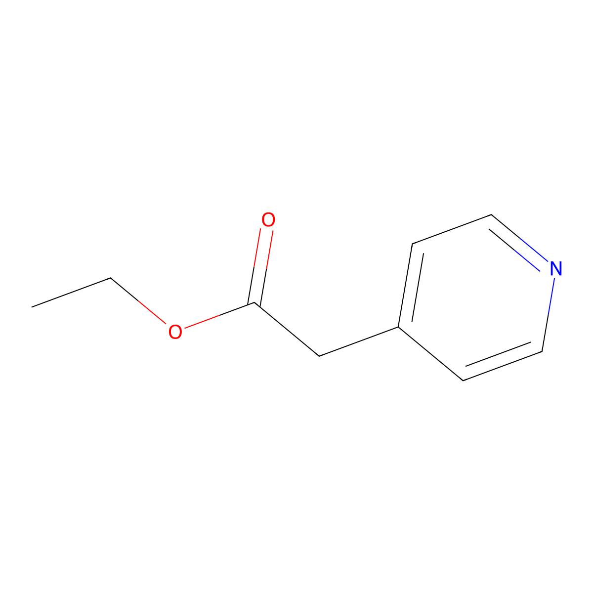 Ethyl pyridine-4-acetate molecular structure, CAS 54401-85-3