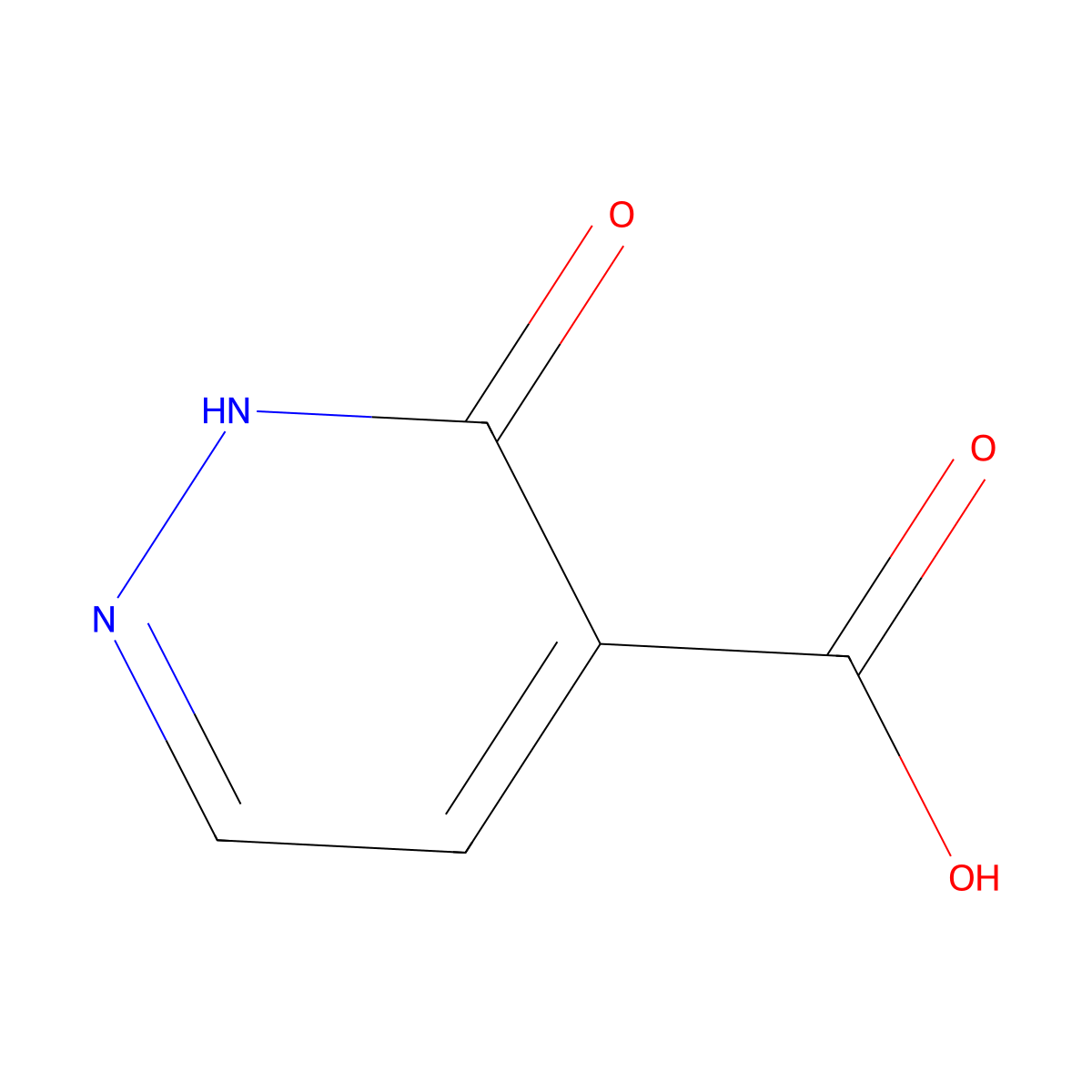 3-Oxo-2,3-dihydropyridazine-4-carboxylic acid molecular structure, CAS 54404-06-7