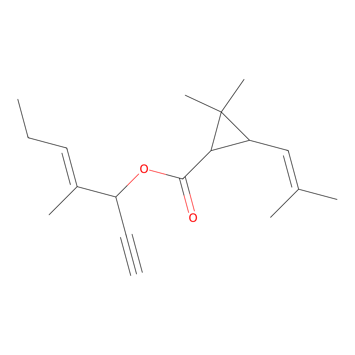 Empenthrin molecular structure, CAS 54406-48-3