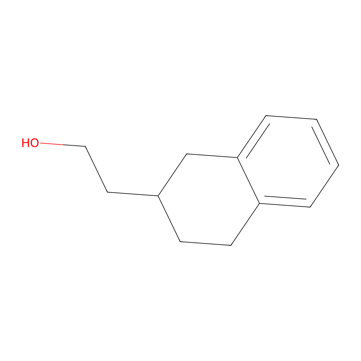 2-Naphthaleneethanol, 1,2,3,4-tetrahydro- molecular structure, CAS 5441-06-5