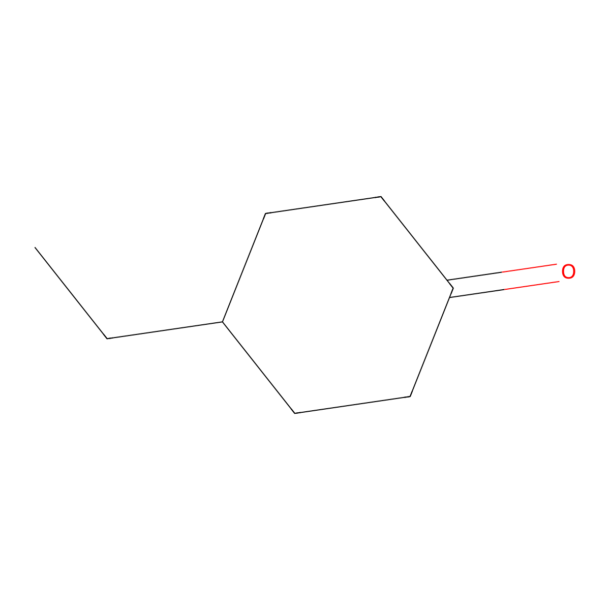 4-Ethylcyclohexanone molecular structure, CAS 5441-51-0