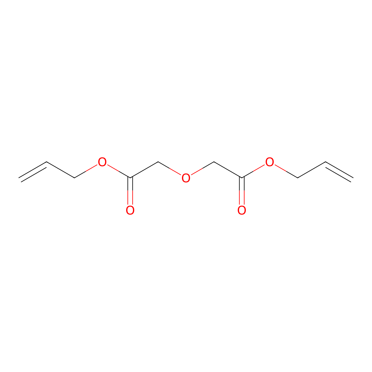 Acetic acid, 2,2'-oxybis-, di-2-propenyl ester molecular structure, CAS 5441-63-4