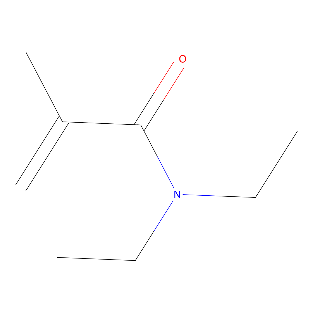 N,N-Diethylmethacrylamide molecular structure, CAS 5441-99-6