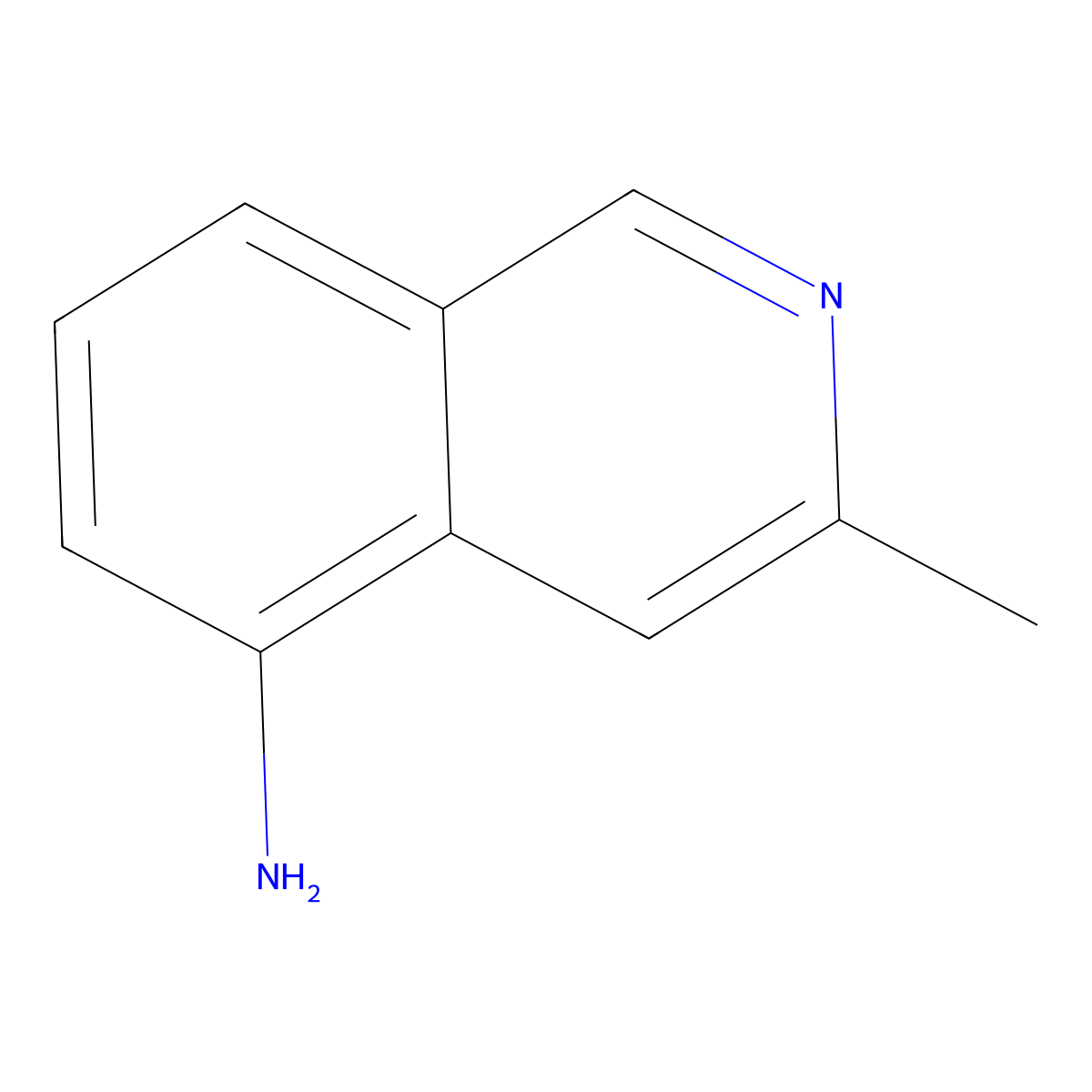 3-Methylisoquinolin-5-amine molecular structure, CAS 54410-17-2