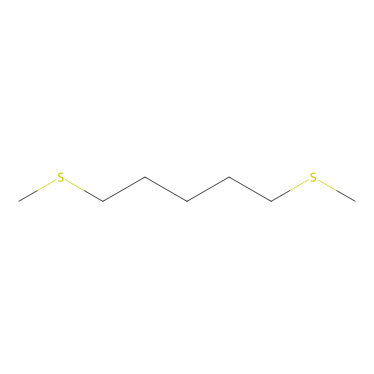 Pentane, 1,5-bis(methylthio)- molecular structure, CAS 54410-63-8