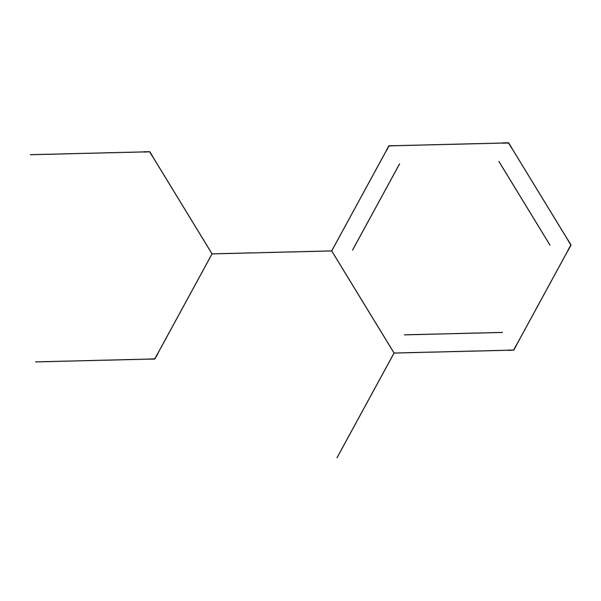 1-Methyl-2-(1-ethylpropyl)benzene molecular structure, CAS 54410-74-1