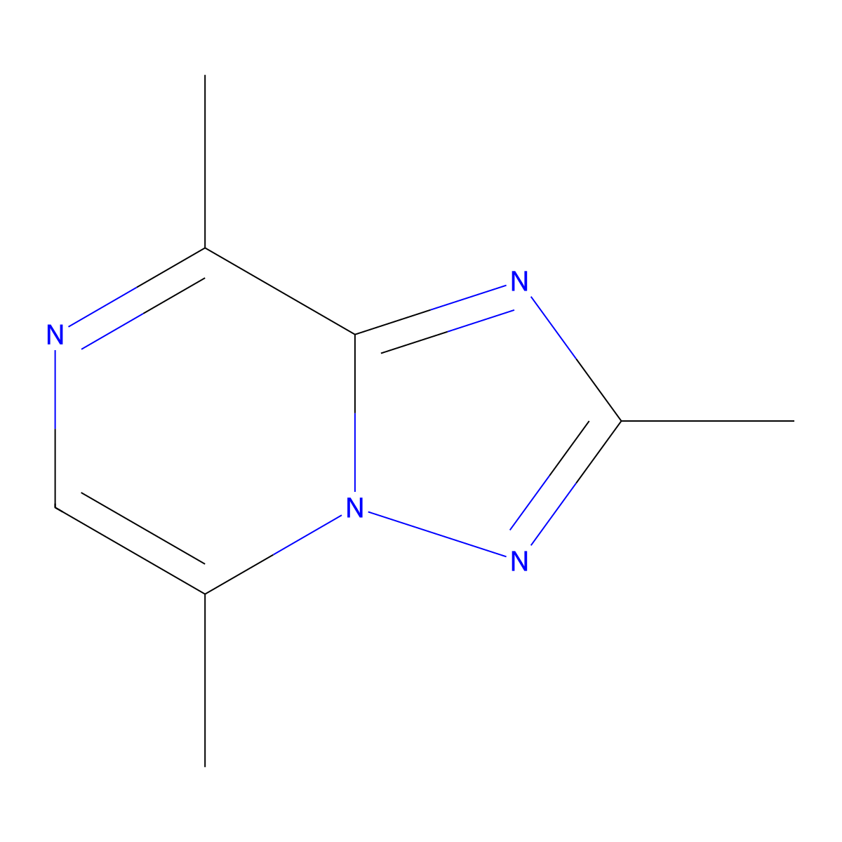 2,5,8-Trimethyl-[1,2,4]triazolo[1,5-a]pyrazine molecular structure, CAS 54410-76-3