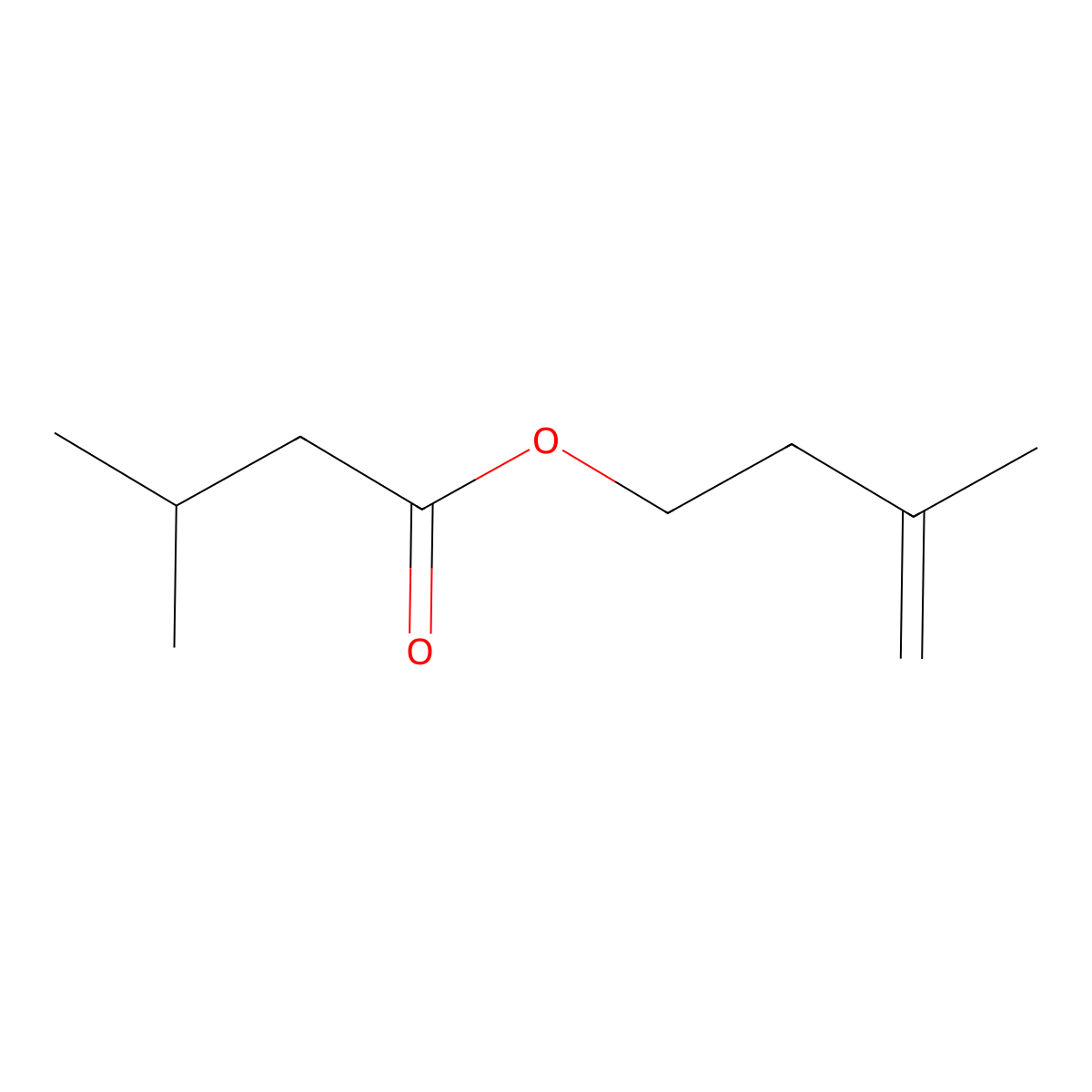 Butanoic acid, 3-methyl-, 3-methyl-3-buten-1-yl ester molecular structure, CAS 54410-94-5