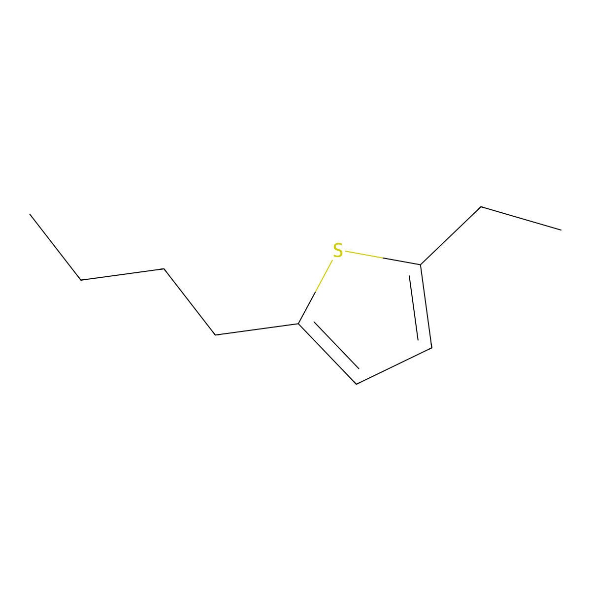 2-Butyl-5-ethylthiophene molecular structure, CAS 54411-06-2