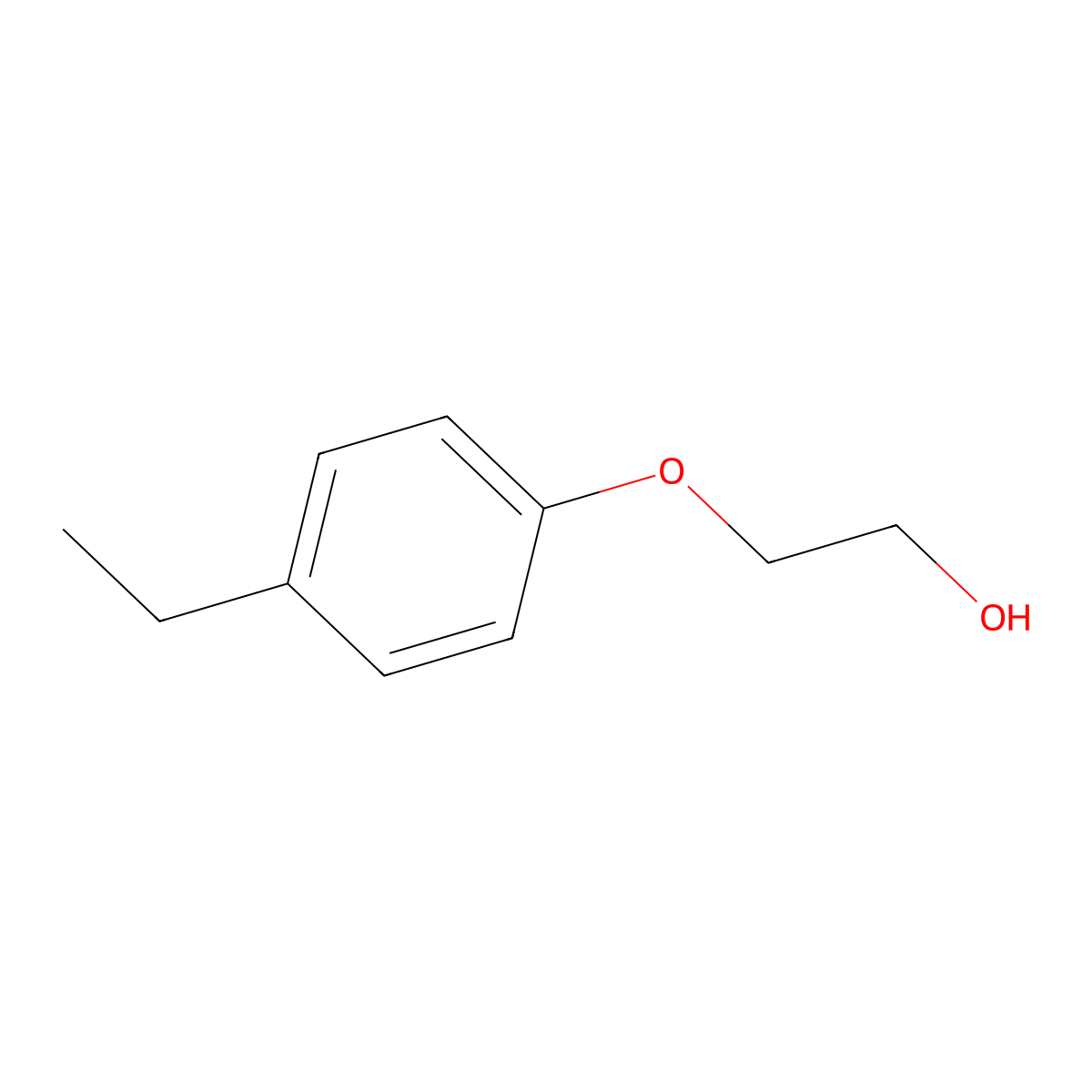 Ethanol, 2-(4-ethylphenoxy)- molecular structure, CAS 54411-10-8