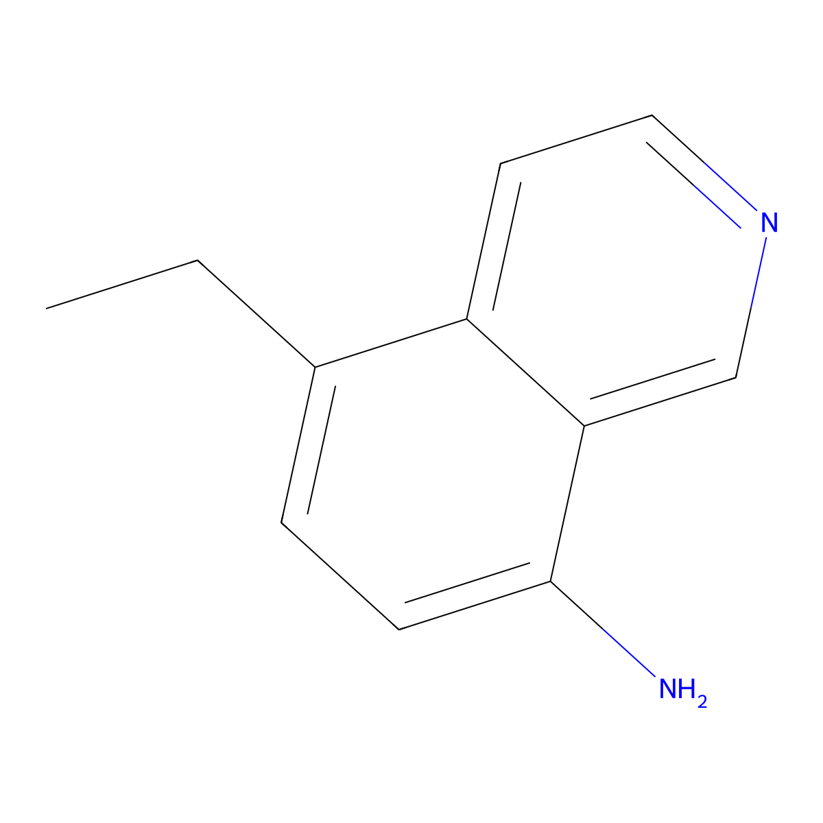 5-Ethylisoquinolin-8-amine molecular structure, CAS 54415-51-9