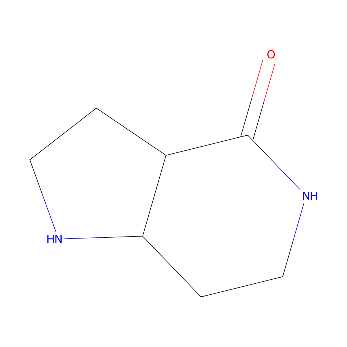 Hexahydro-1H-pyrrolo[3,2-C]pyridin-4(2H)-one molecular structure, CAS 54415-81-5