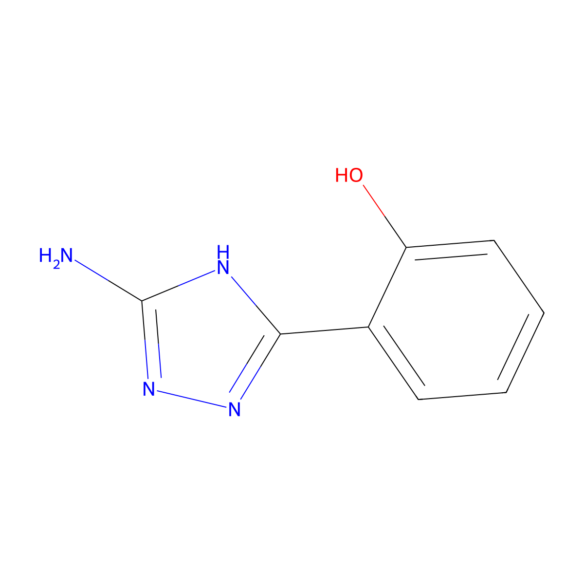 2-(5-amino-4H-1,2,4-triazol-3-yl)phenol molecular structure, CAS 54417-01-5