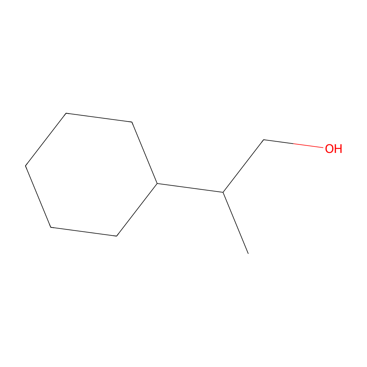 2-Cyclohexylpropanol molecular structure, CAS 5442-00-2