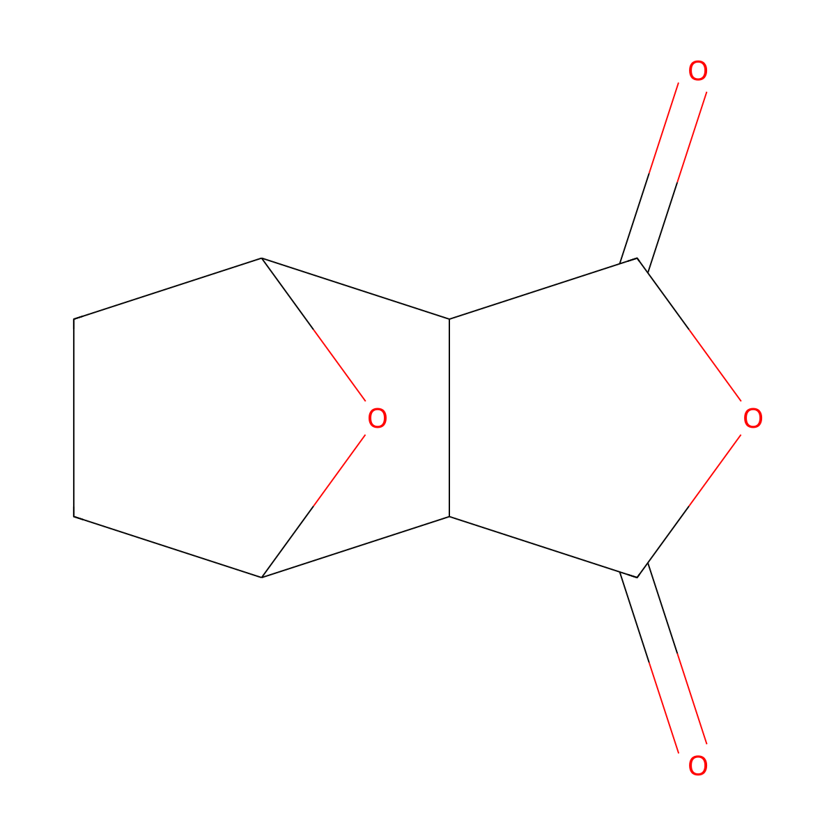 4,7-Epoxyisobenzofuran-1,3-dione, hexahydro- molecular structure, CAS 5442-12-6