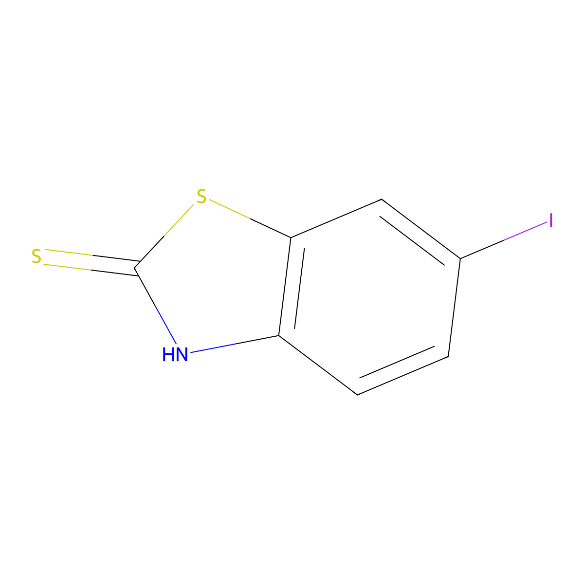 6-Iodobenzo[d]thiazole-2(3H)-thione molecular structure, CAS 54420-94-9