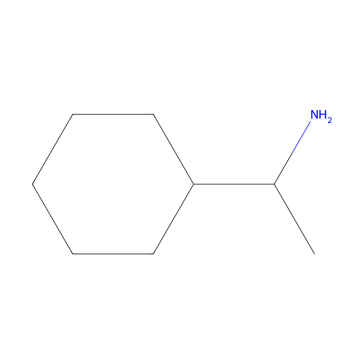 1-Cyclohexylethylamine molecular structure, CAS 54423-01-7