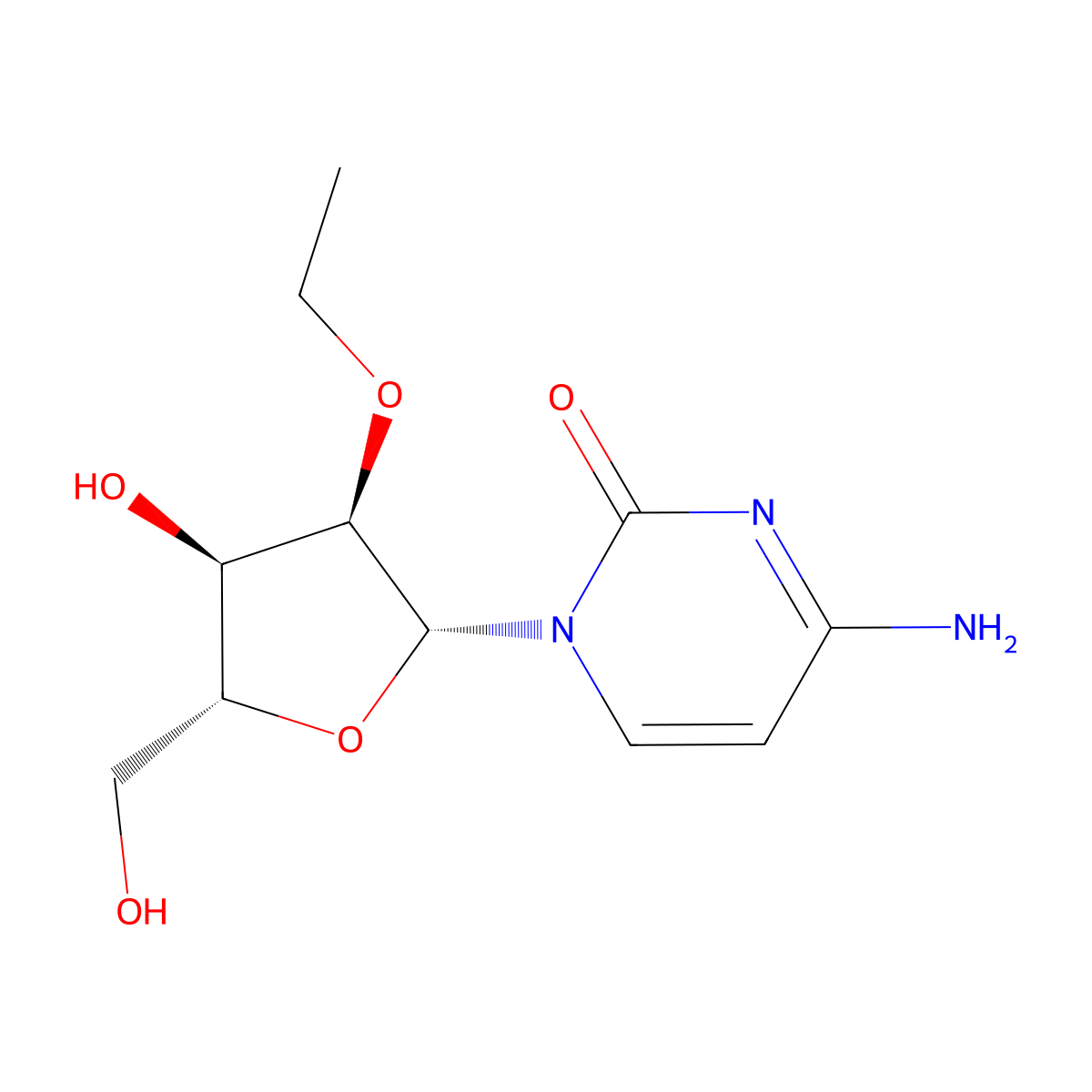2'-O-Ethylcytidine molecular structure, CAS 54429-42-4