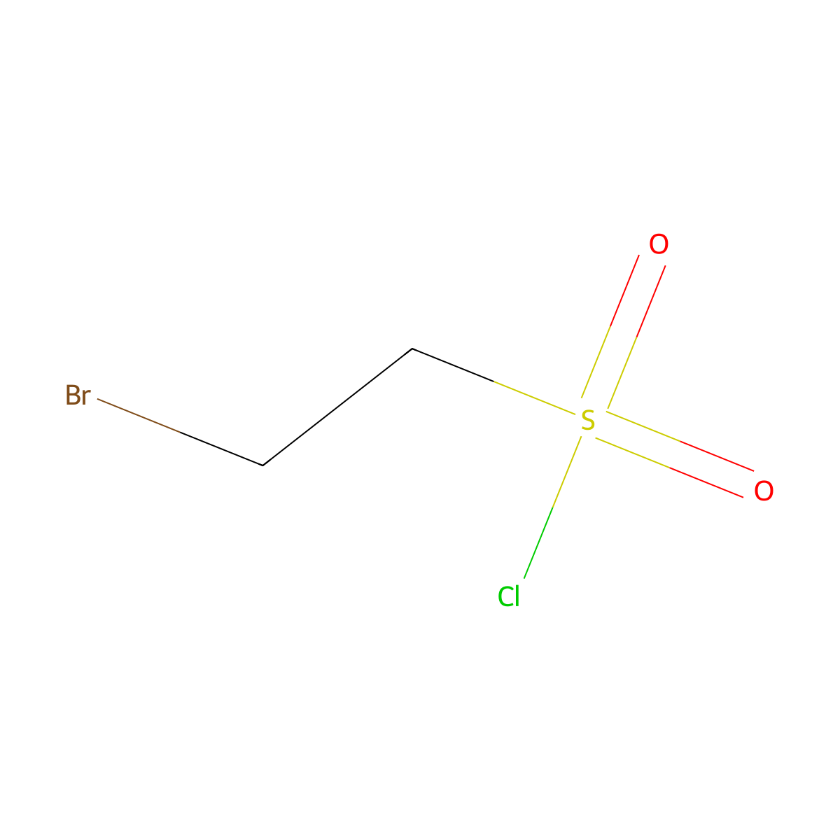 2-Bromoethane-1-sulfonyl chloride molecular structure, CAS 54429-56-0